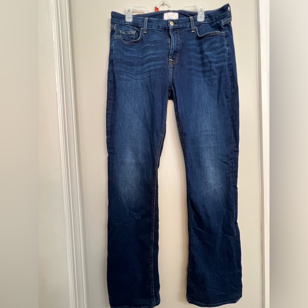 EUC Jen 7 by 7 for all Mankind Slim Bootcut Indigo Size 14
